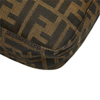 Fendi Zucca Mamma Baguette Shoulder Bag Brown Canvas Leather — view 6