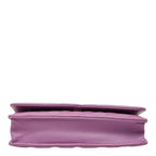 Chanel CC Filigree Chain Wallet Shoulder Bag Pochette Purple Caviar Leather — view 3