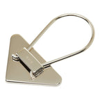 Prada Key Ring Black Silver Metal Key Holder — view 2