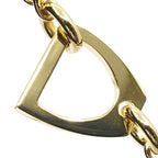 Hermes Necklace Tonnerle PM Brown Glace Yellow Gold 47 Enamel Metal — view 7