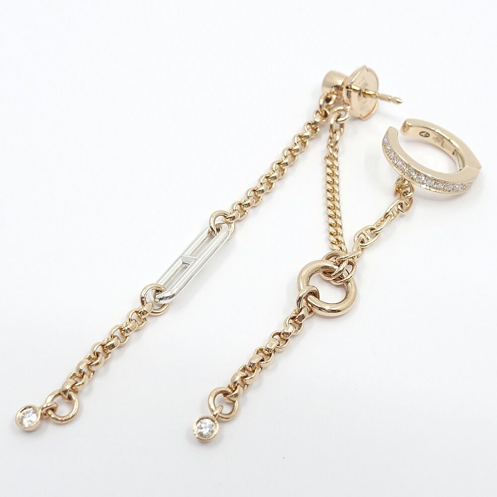 Hermes Single Earrings Mix and H Left 00 Diamond — view 2