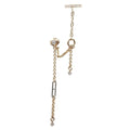 Hermes Single Earrings Mix and H Left 00 Diamond
