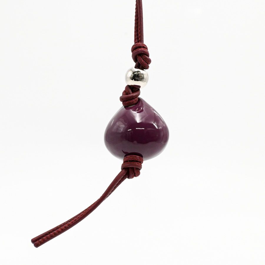 Loewe Charm Beaded Fig Keychain — view 3