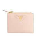 Prada Bifold Wallet Vitello Daino Leather Mini