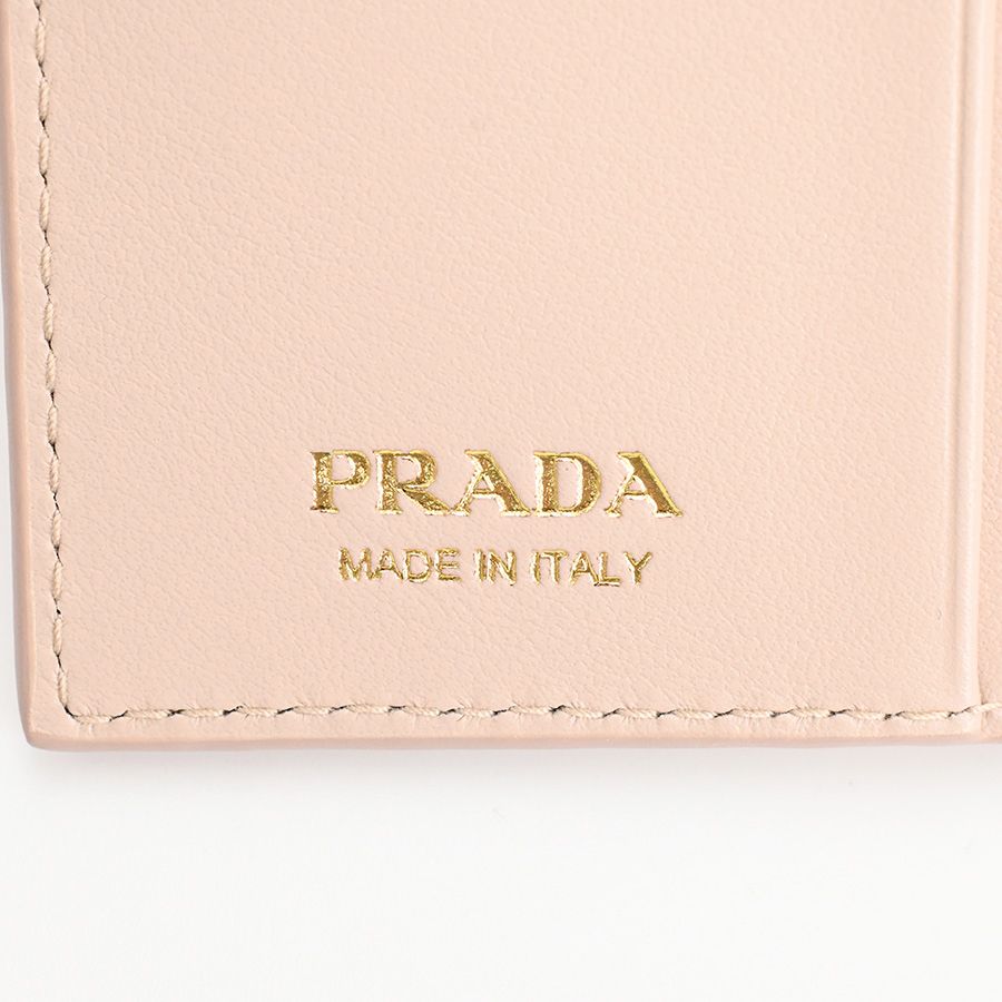 Prada Bifold Wallet Vitello Daino Leather Mini — view 7