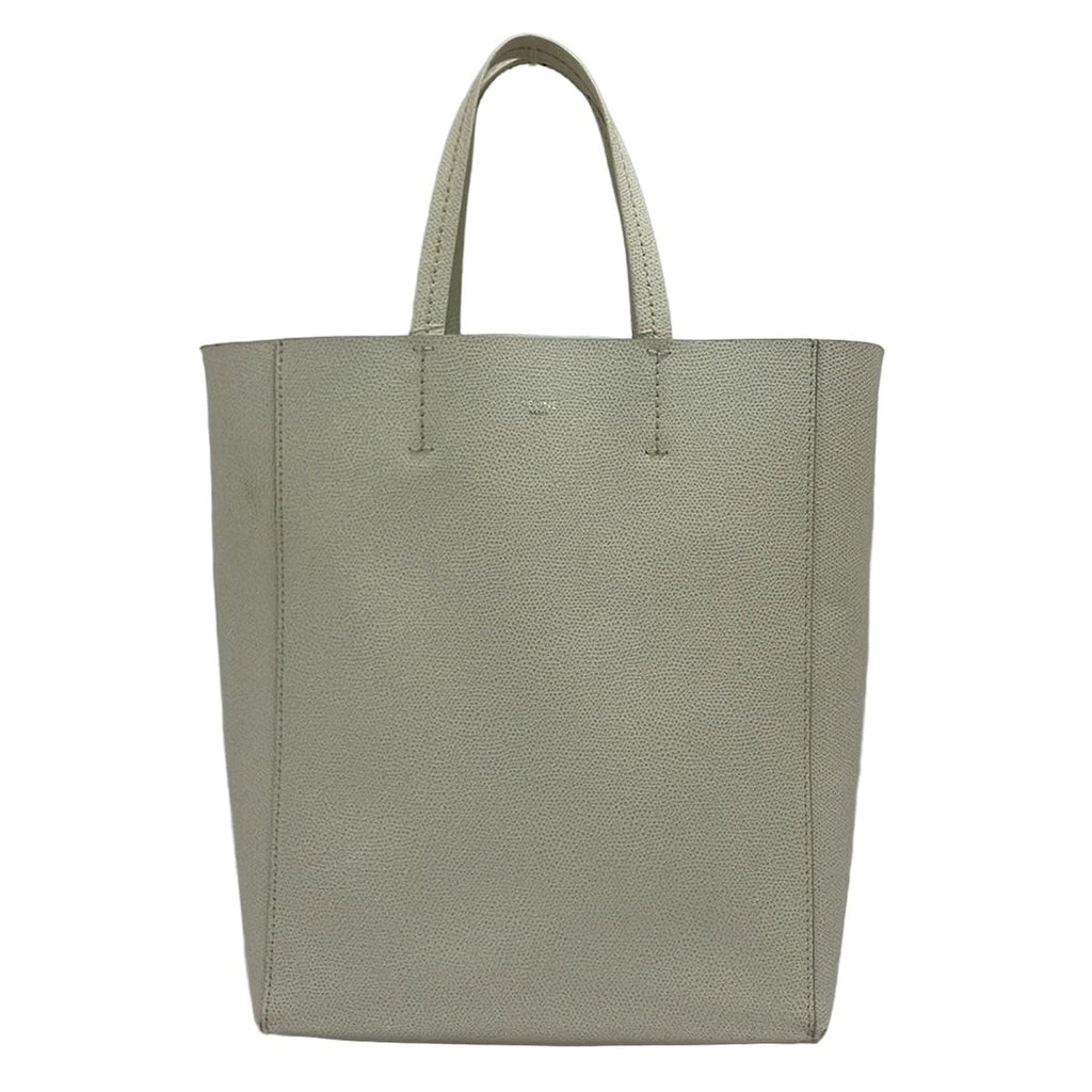 Celine Tote Bag Vertical Cabas Mall White Leather
