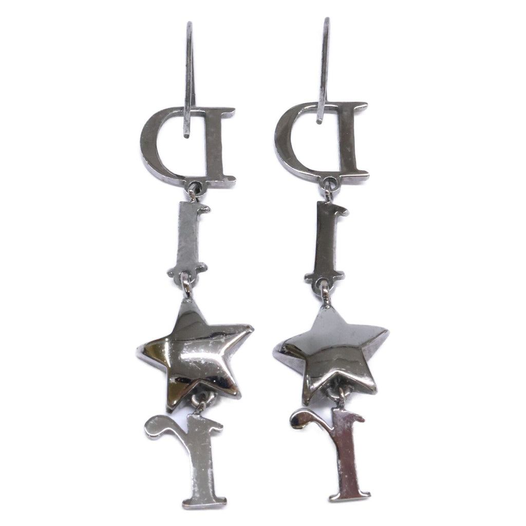 Dior Blue Star Logo Dangle Earrings — view 5