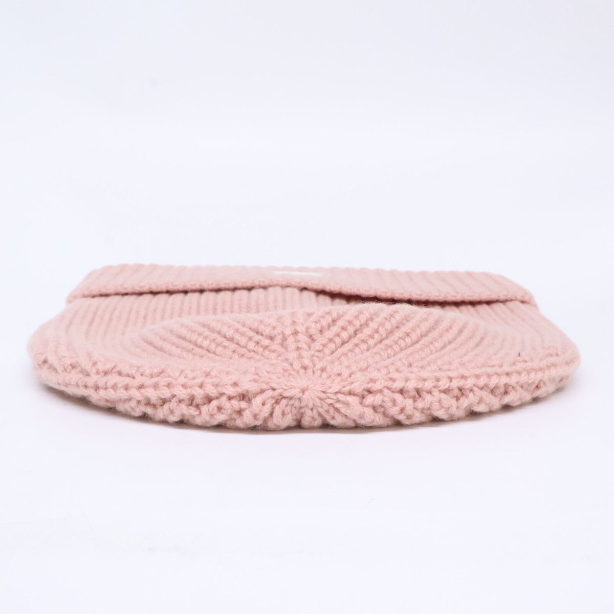 Celine Triomphe Cashmere Knit Hat with Patch — view 5