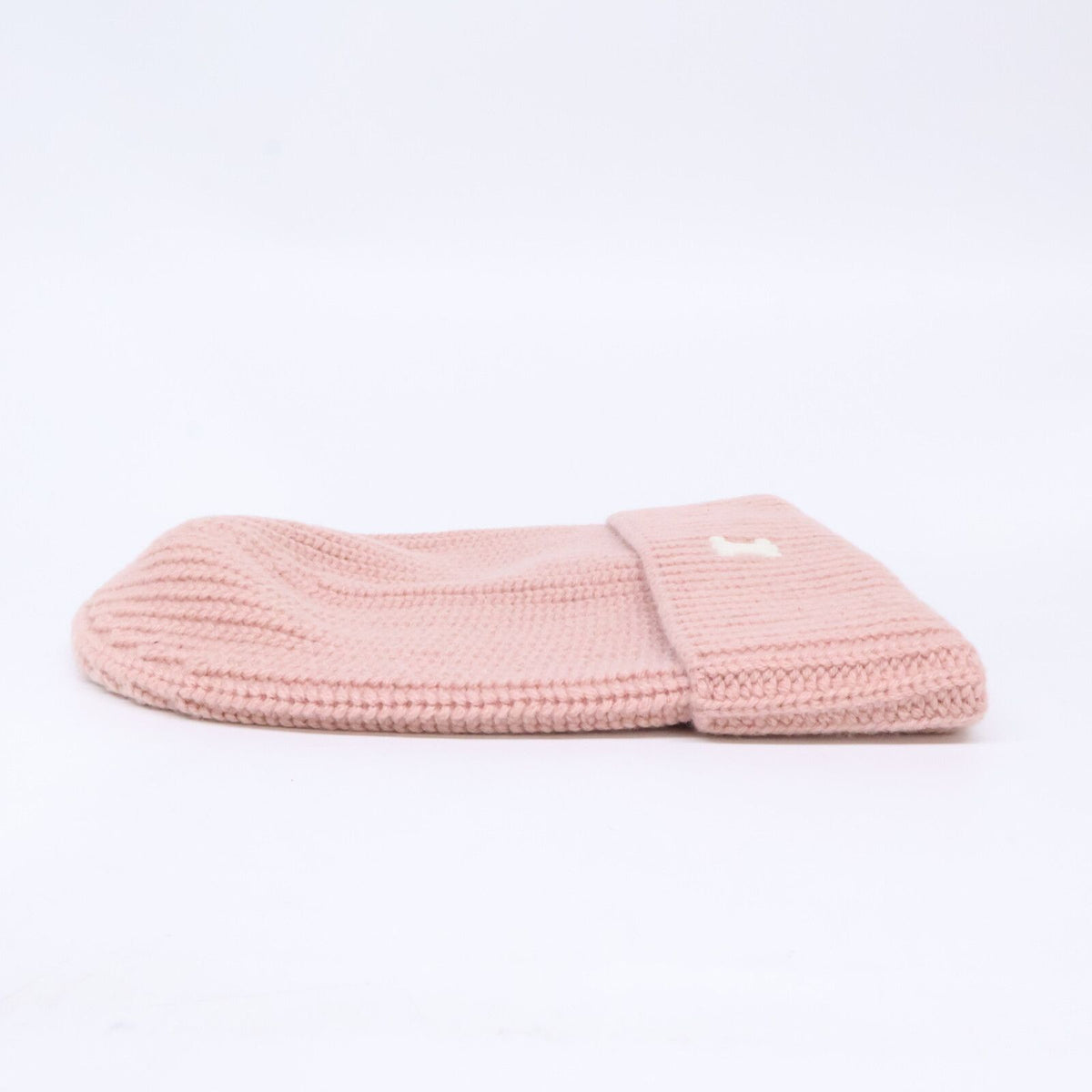 Celine Triomphe Cashmere Knit Hat with Patch — view 4