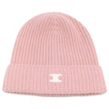 Celine Triomphe Cashmere Knit Hat with Patch