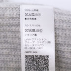 Celine Triomphe Cashmere Knit Hat with Patch — view 8