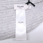 Celine Triomphe Cashmere Knit Hat with Patch — view 7