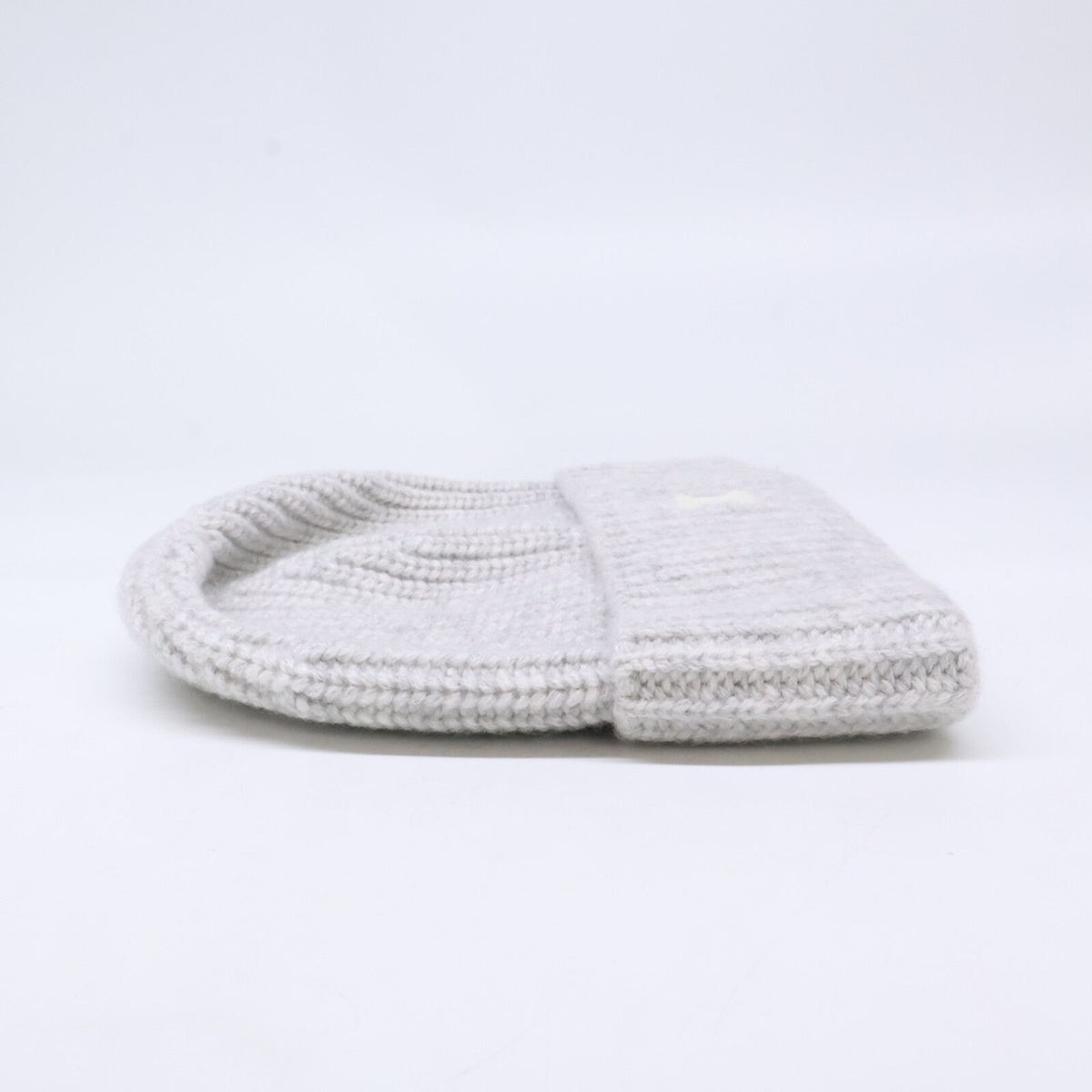 Celine Triomphe Cashmere Knit Hat with Patch — view 4