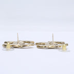Chanel Rhinestone CC Logo Earrings — view 7