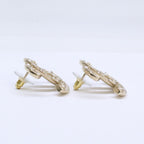 Chanel Rhinestone CC Logo Earrings — view 4