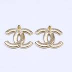 Chanel Rhinestone CC Logo Earrings — view 6