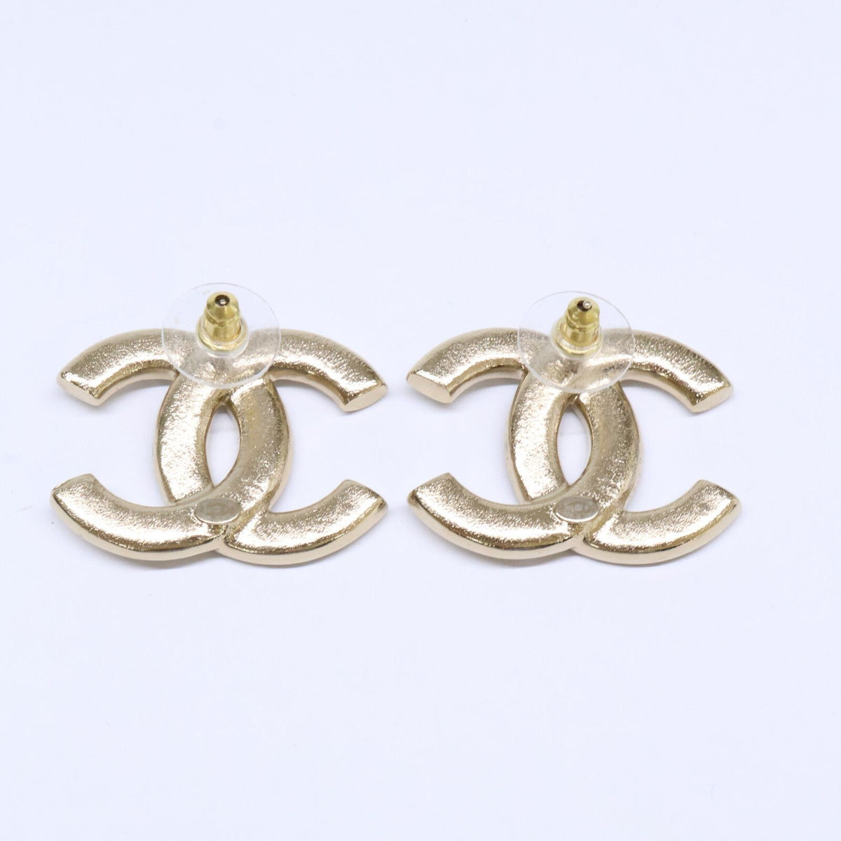Chanel Rhinestone CC Logo Earrings — view 6