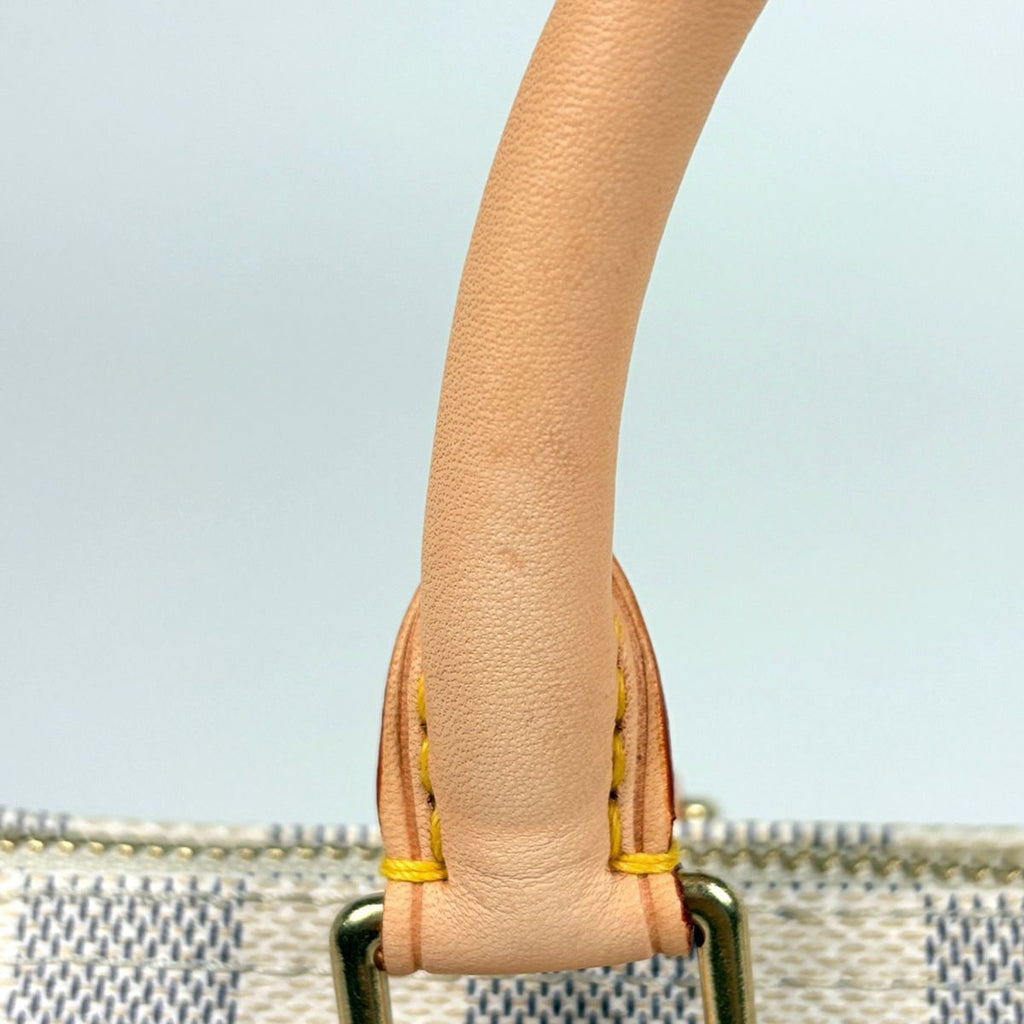 Louis Vuitton Speedy 25 Handbag Damier Azur White — view 6