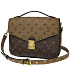 Louis Vuitton Pochette Metis MM Handbag 2-Way Monogram Reverse Brown