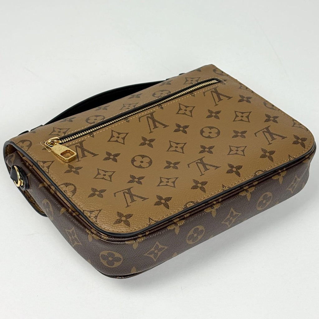 Louis Vuitton Pochette Metis MM Handbag 2-Way Monogram Reverse Brown — view 2