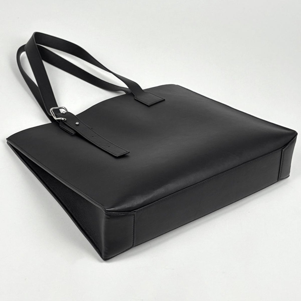 Loewe Tote Bag Anagram Buckle Horizontal Leather Black — view 2