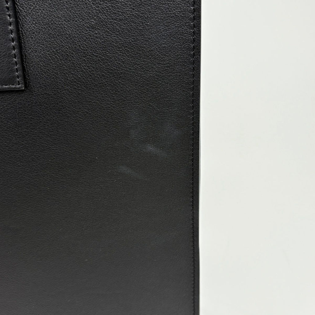 Loewe Tote Bag Anagram Buckle Horizontal Leather Black — view 5