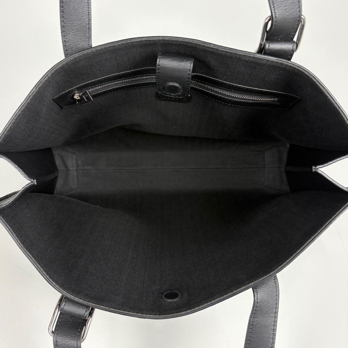 Loewe Tote Bag Anagram Buckle Horizontal Leather Black — view 7