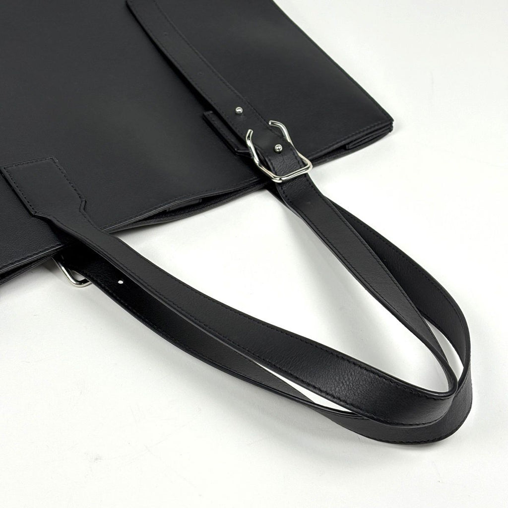 Loewe Tote Bag Anagram Buckle Horizontal Leather Black — view 6