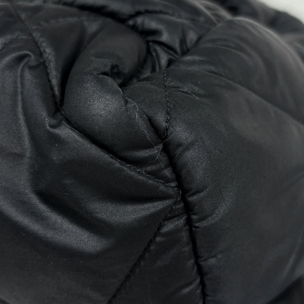 Chanel Backpack Quilted Snowflake Patch CC Logo Nylon Black — view 4