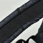 Chanel Backpack Quilted Snowflake Patch CC Logo Nylon Black — view 8