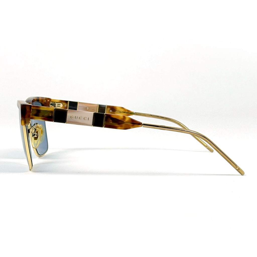 Gucci Sunglasses Demi Pattern Acetate Metal Brown Eyewear — view 2
