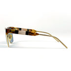 Gucci Sunglasses Demi Pattern Acetate Metal Brown Eyewear — view 2