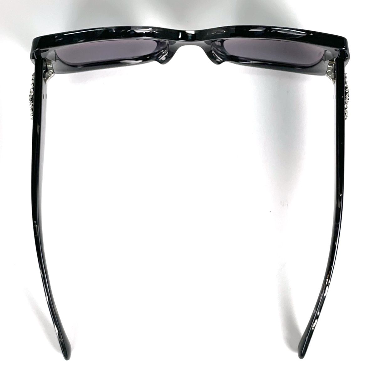 Chanel Square Shape Sunglasses CC Logo Tweed Acetate Black Eyewear — view 3