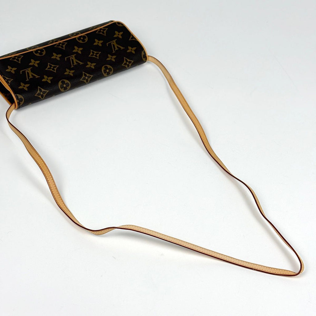 Louis Vuitton Pochette Twin GM Shoulder Bag Clutch 2-Way Monogram Brown — view 5