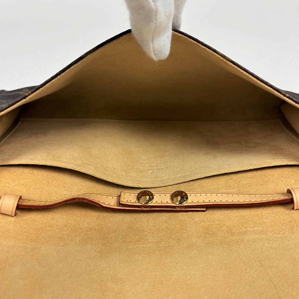 Louis Vuitton Pochette Twin GM Shoulder Bag Clutch 2-Way Monogram Brown — view 7