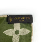 Louis Vuitton Scarf Monogram Silk Green Beige — view 2