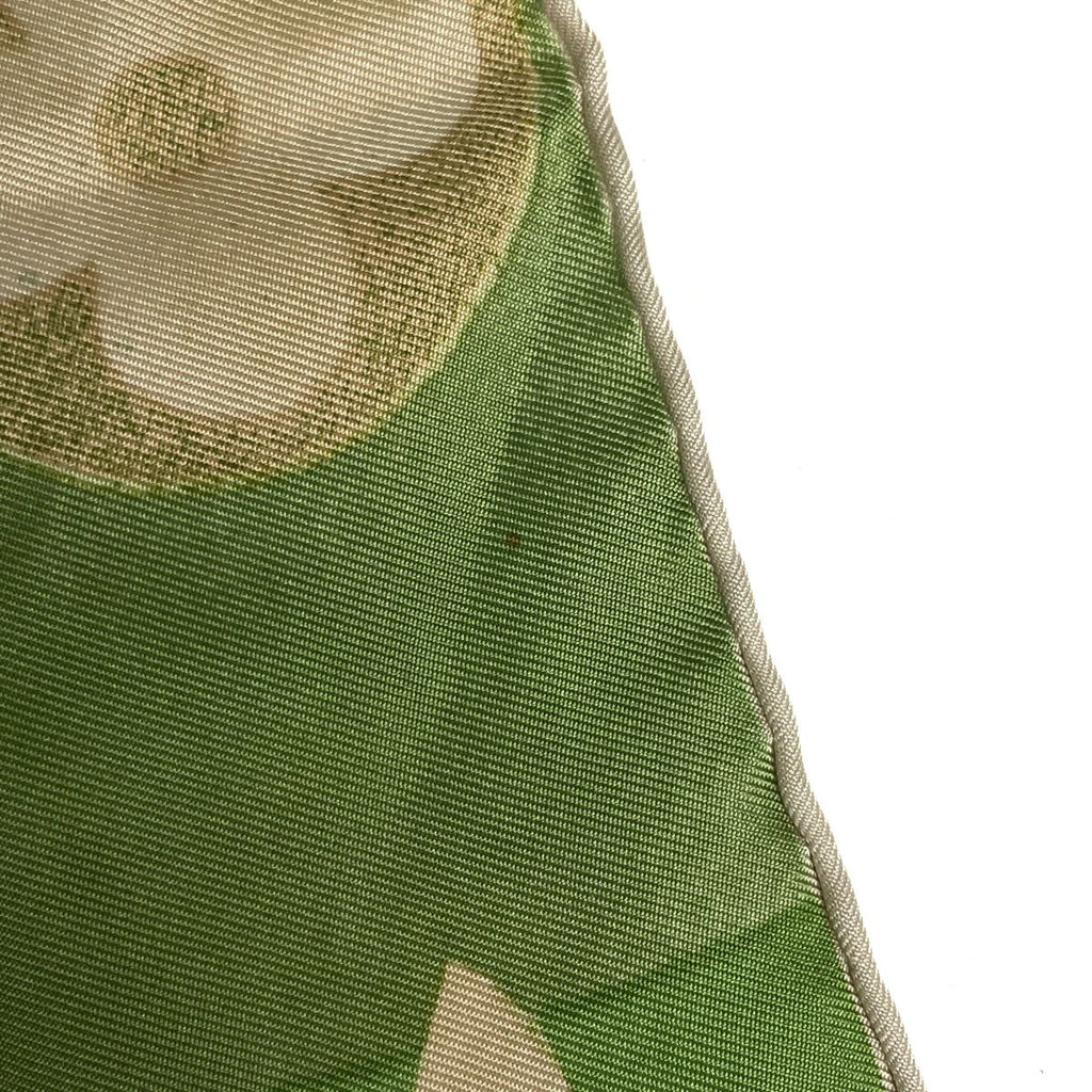 Louis Vuitton Scarf Monogram Silk Green Beige — view 5