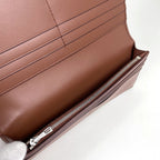 Loewe Puzzle Long Horizontal Wallet Anagram Calfskin Brown — view 5
