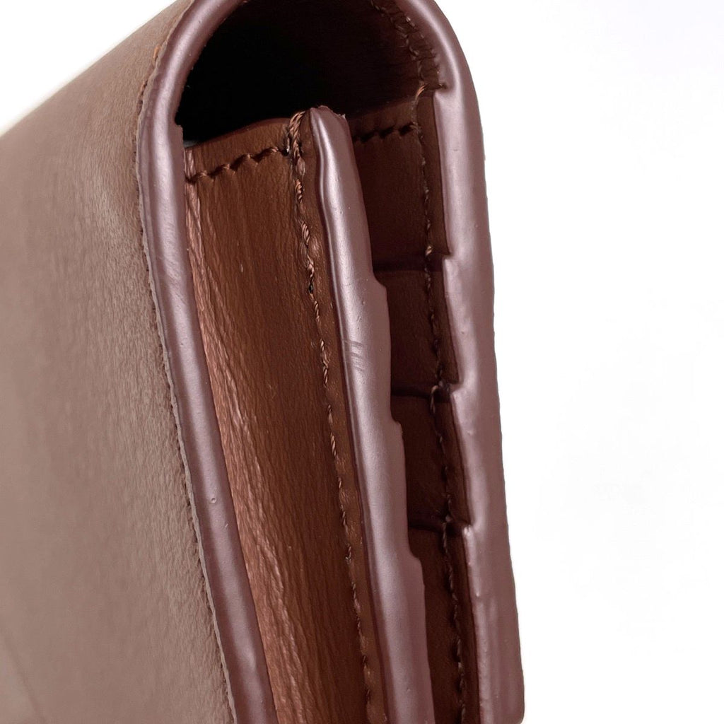 Loewe Puzzle Long Horizontal Wallet Anagram Calfskin Brown — view 3