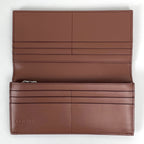 Loewe Puzzle Long Horizontal Wallet Anagram Calfskin Brown — view 7