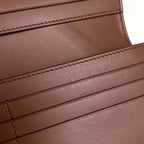 Loewe Puzzle Long Horizontal Wallet Anagram Calfskin Brown — view 4