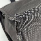 Hermes Herline Tote Bag GM Nylon Canvas Gray Black — view 3