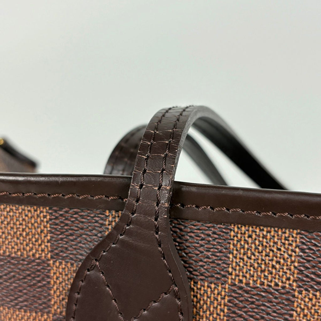 Louis Vuitton Neverfull MM Tote Shoulder Bag Damier Brown — view 5