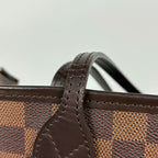 Louis Vuitton Neverfull MM Tote Shoulder Bag Damier Brown — view 5