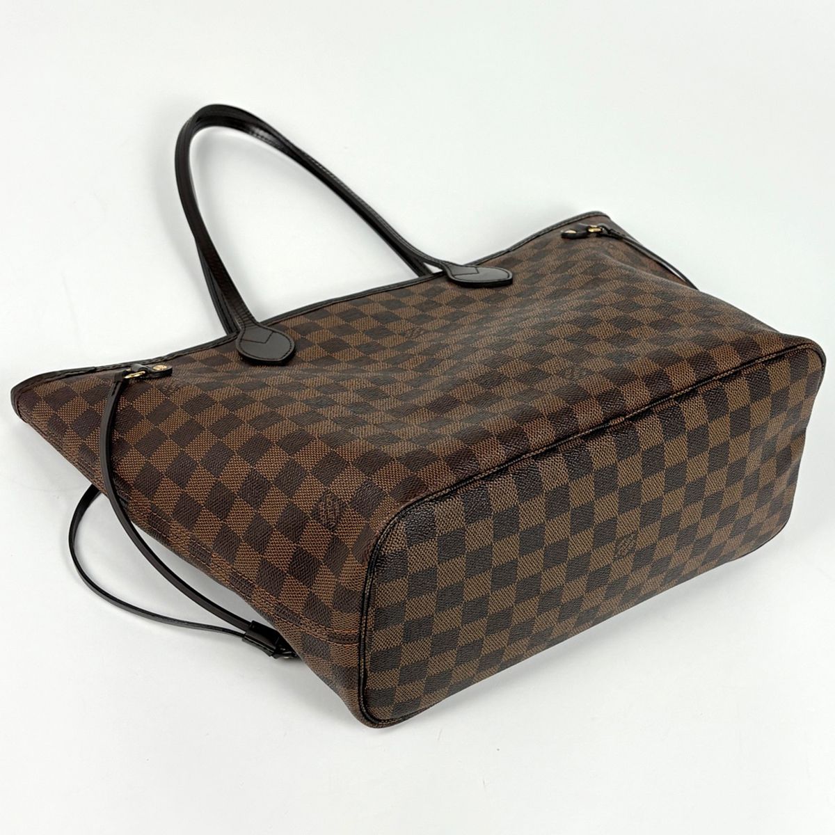 Louis Vuitton Neverfull MM Tote Shoulder Bag Damier Brown — view 2