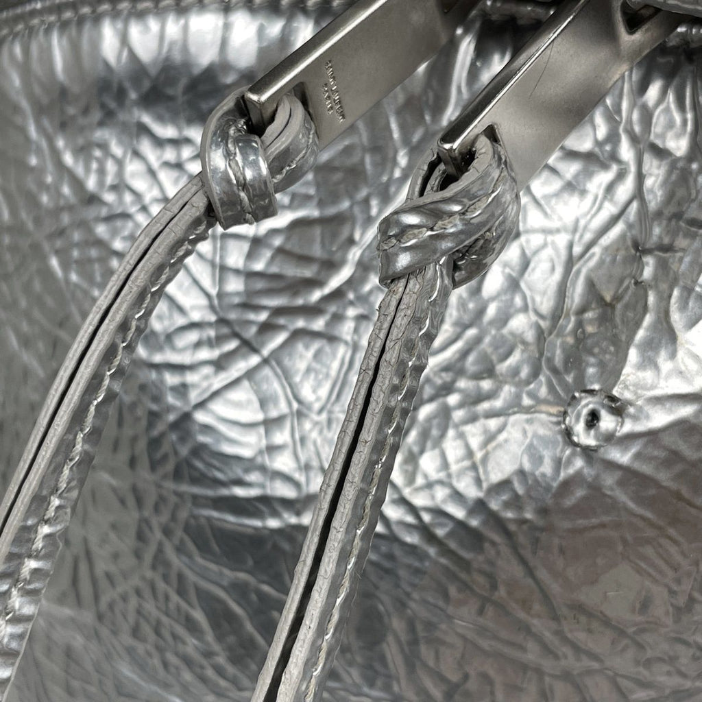 Saint Laurent Paris Backpack City Leather Silver — view 6
