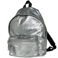Saint Laurent Paris Backpack City Leather Silver