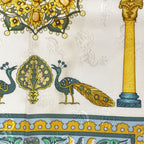 Hermes Carre 90 Ciels Byzantins Scarf Byzantine Sky Bird Silk Yellow Multicolor — view 3