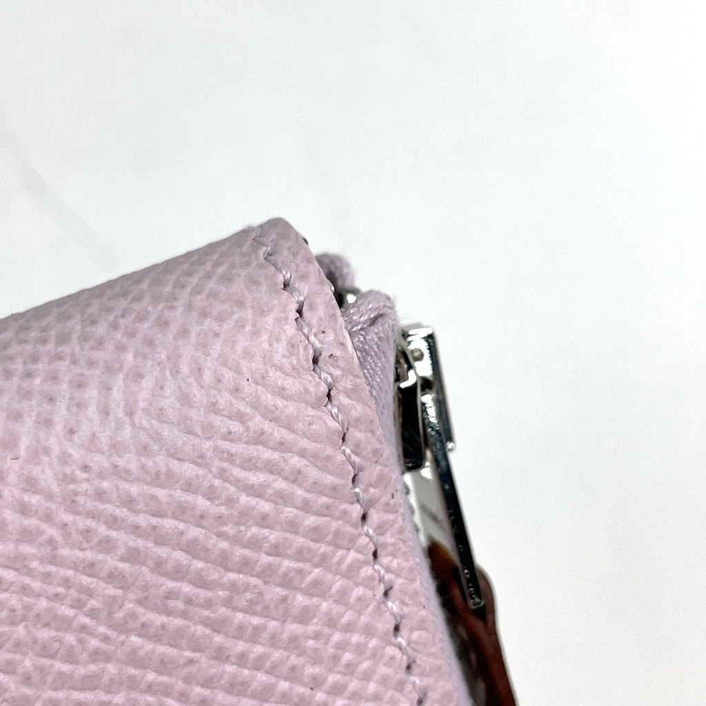 Hermes Azap Silk'in Compact Wallet Veau Epsom Mauve Pale — view 3