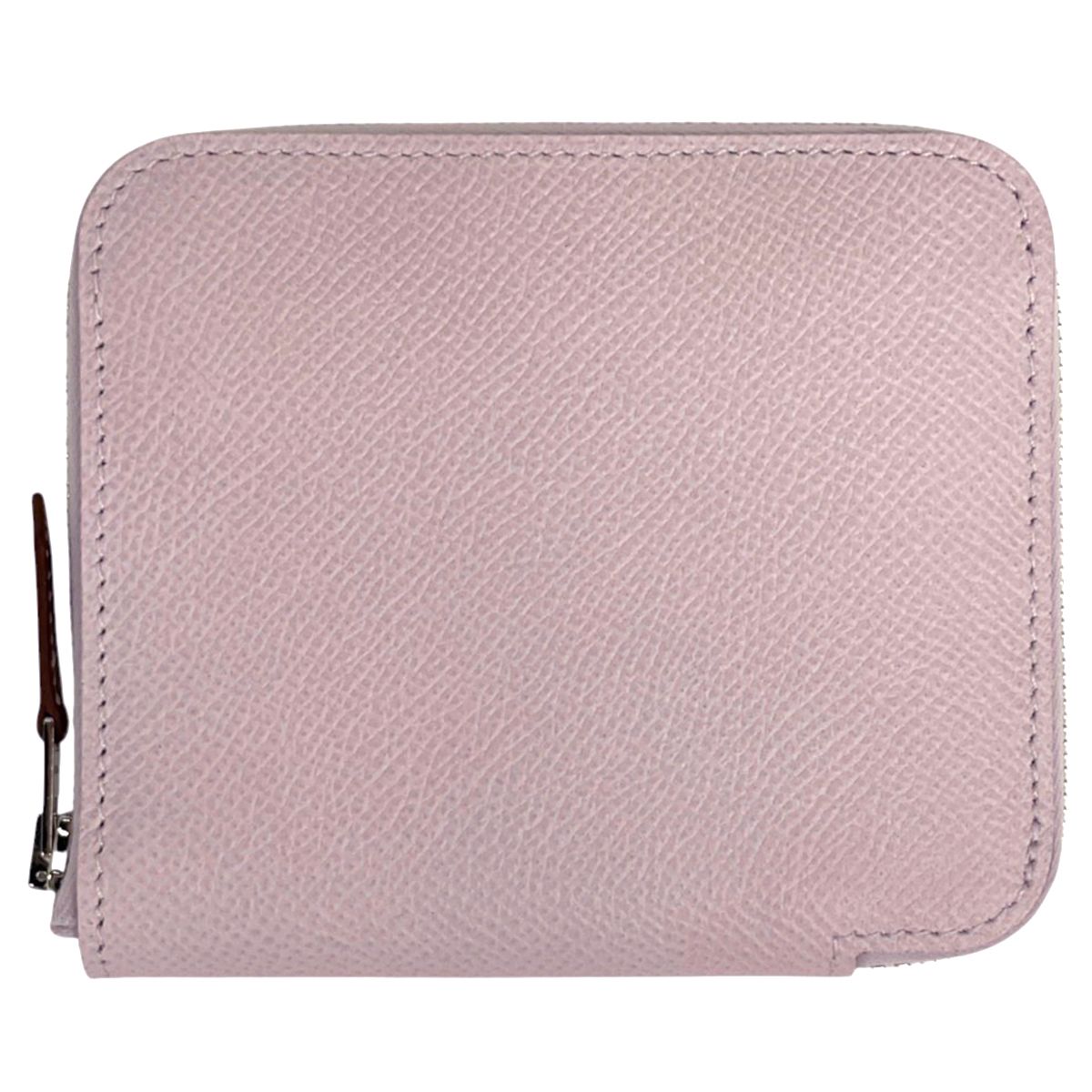 Hermes Azap Silk'in Compact Wallet Veau Epsom Mauve Pale